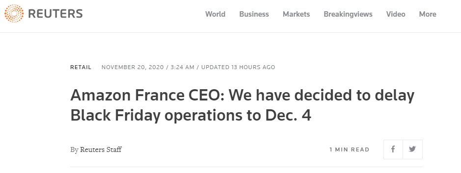 黑五大促活动延期！有可能取消吗？