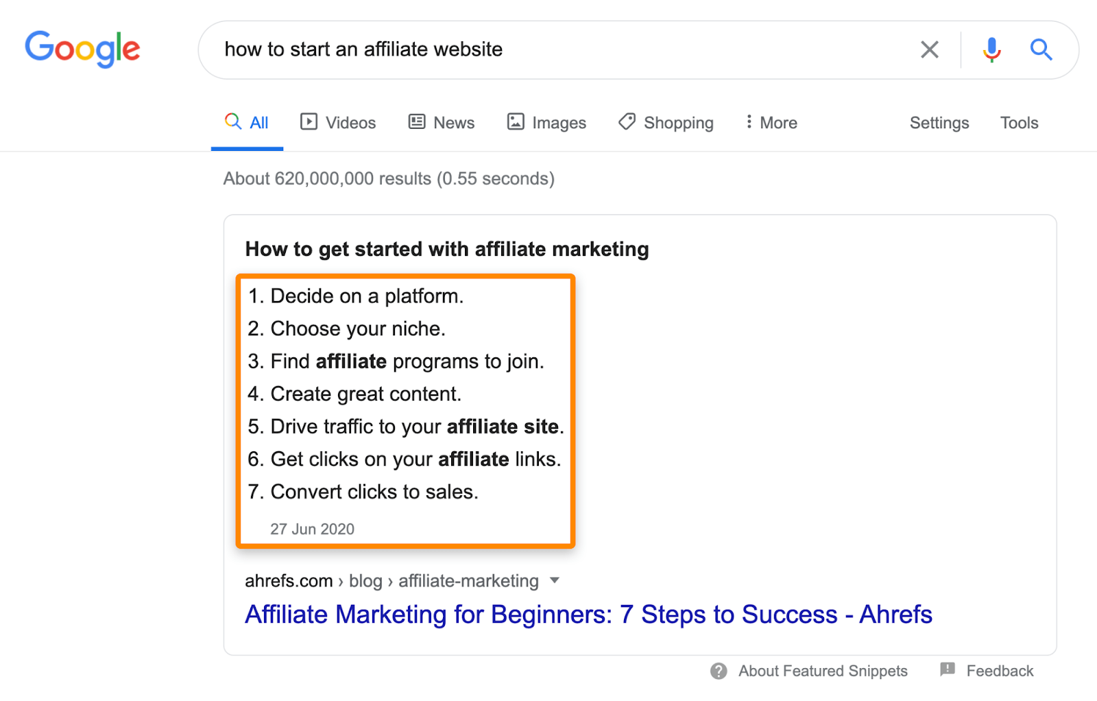 如何到达谷歌搜索的顶部 [互动指南]- megalithant
