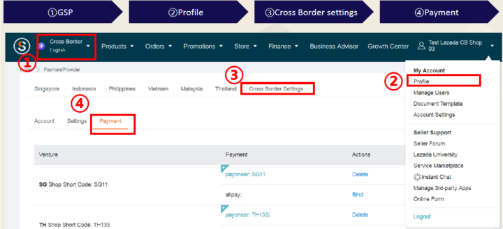 Lazada卖家如何绑定收款方式,p卡注册流程