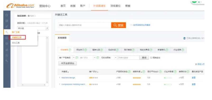 阿里巴巴国际站P4P常用操作技巧