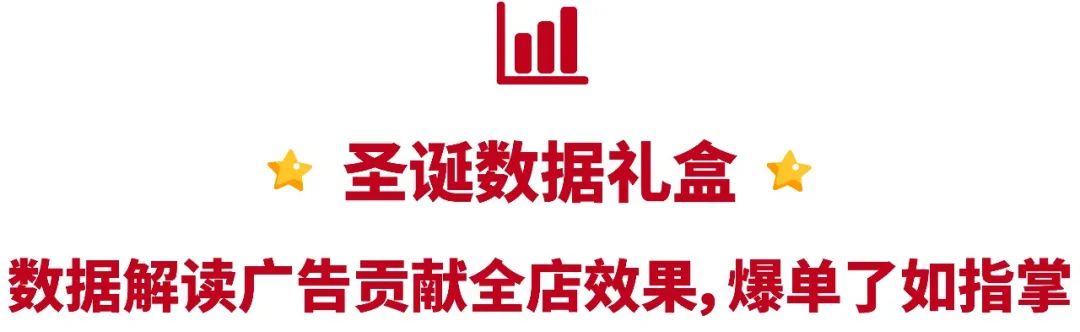 跟踪全店销售+店铺结算款直充+广告标语DIY! 开启圣诞礼盒收获惊喜