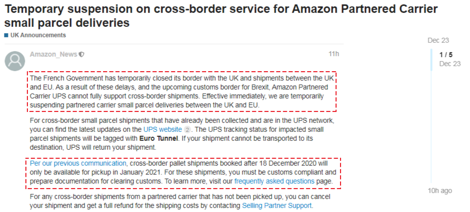 一周亚马逊大事丨2021年物流涨价推迟，还有这些功能和新规调整