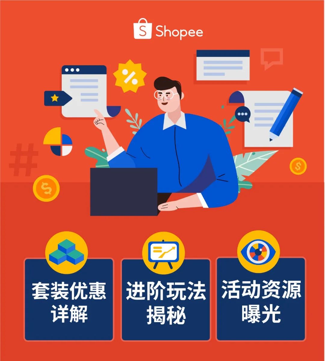 Shopee 单月订单疯涨550%? 全靠套装优惠高阶玩法, 更有越新菲台泰活动等你上!