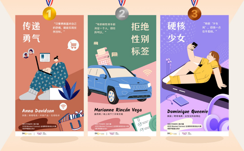 数字点亮未来 “她力量”全球新贸易创业大赛三强出炉 