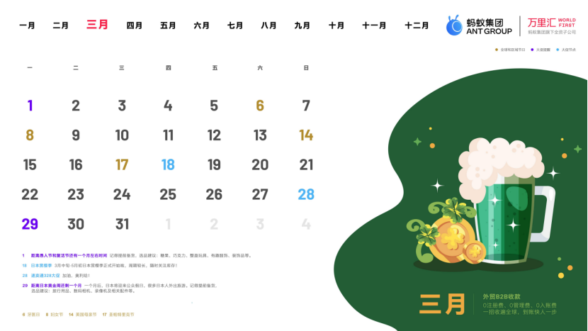 2021年跨境电商营销日历，轻松搞定全年策划|万里汇（WorldFirst）