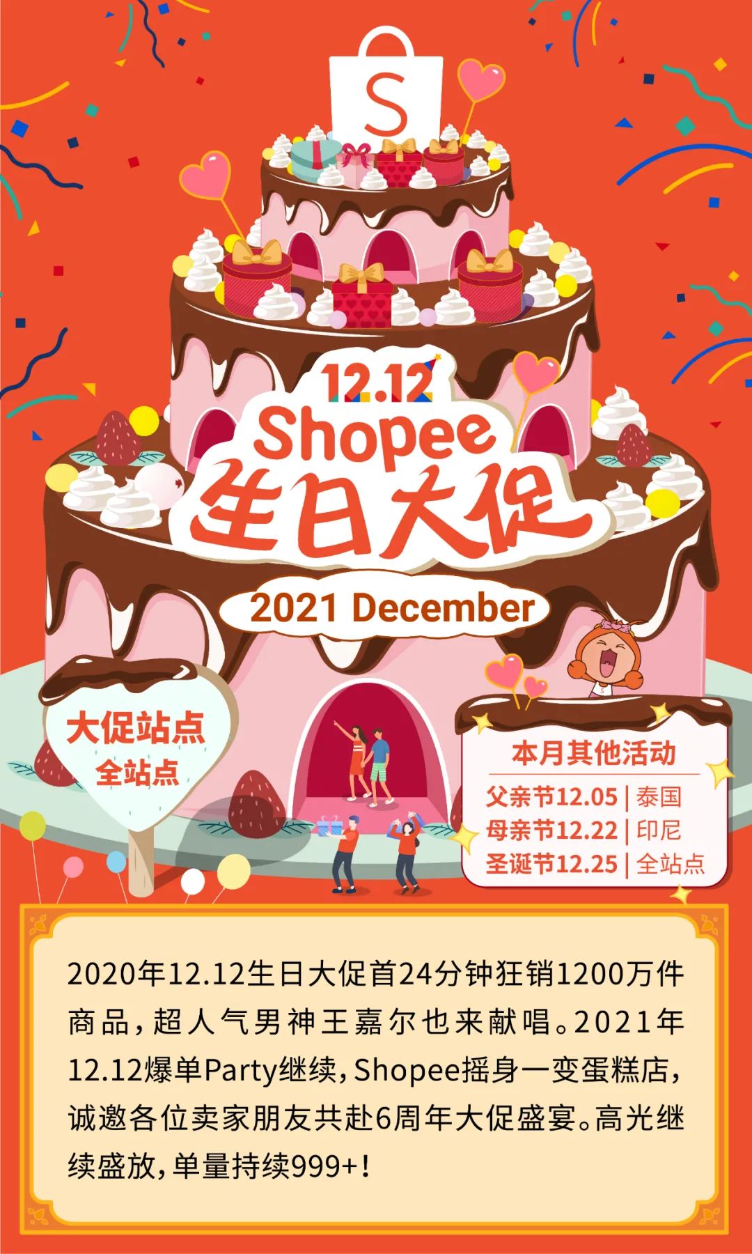 Shopee 2021大促日历发布: 39场大促火热不断, 菲台运费新一轮下调!