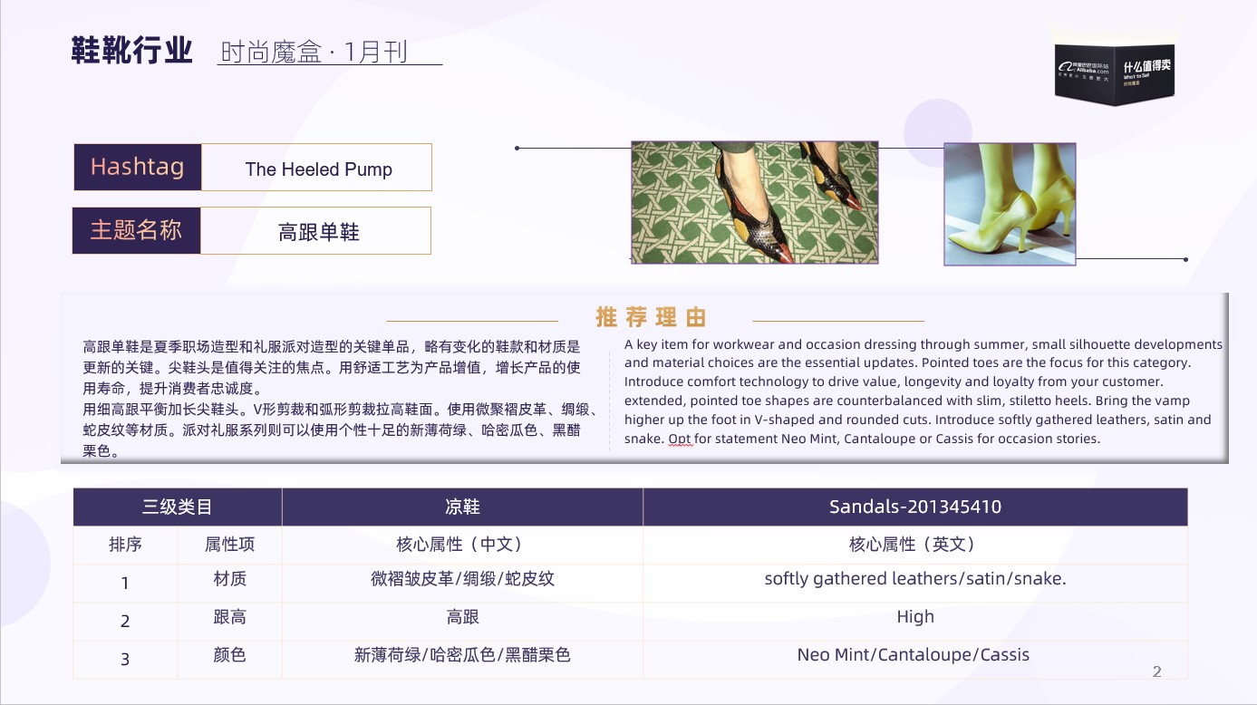 时尚魔盒 | 阿里巴巴国际站鞋靴春季趋势