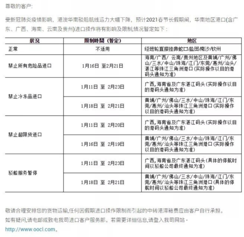 新消息！中遠(yuǎn)海運(yùn)、南沙港免箱期來了！東方海外多個(gè)港口駁船服務(wù)