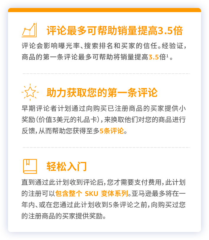 拯救0评论，低转化！ 亚马逊两项评论计划让人大呼给力！