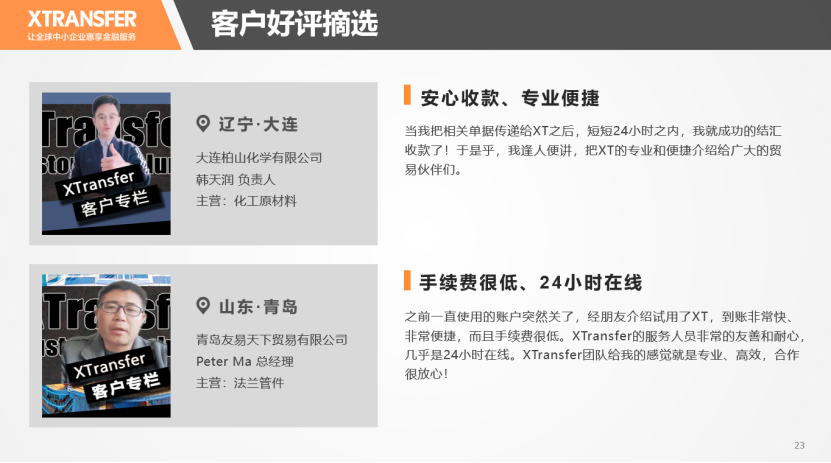 XTransfer解决中小微出口企业跨境支付痛点