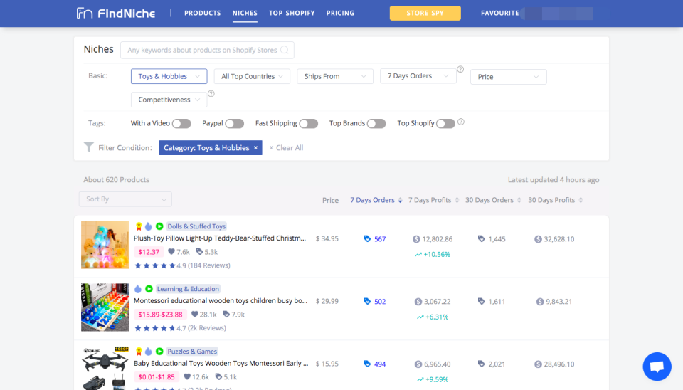 测评FN—寻找利基市场的选品神器