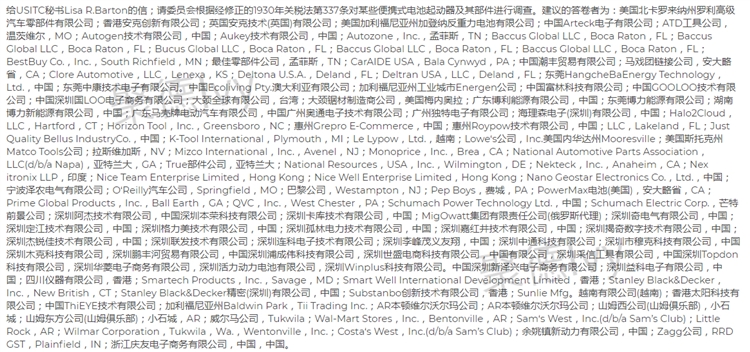 2021年美國企業(yè)新發(fā)337調(diào)查，批量中國企業(yè)被告侵權(quán)