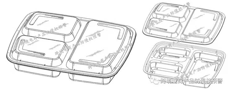 防侵权预警216：餐盒在美国市场的外观专利情况