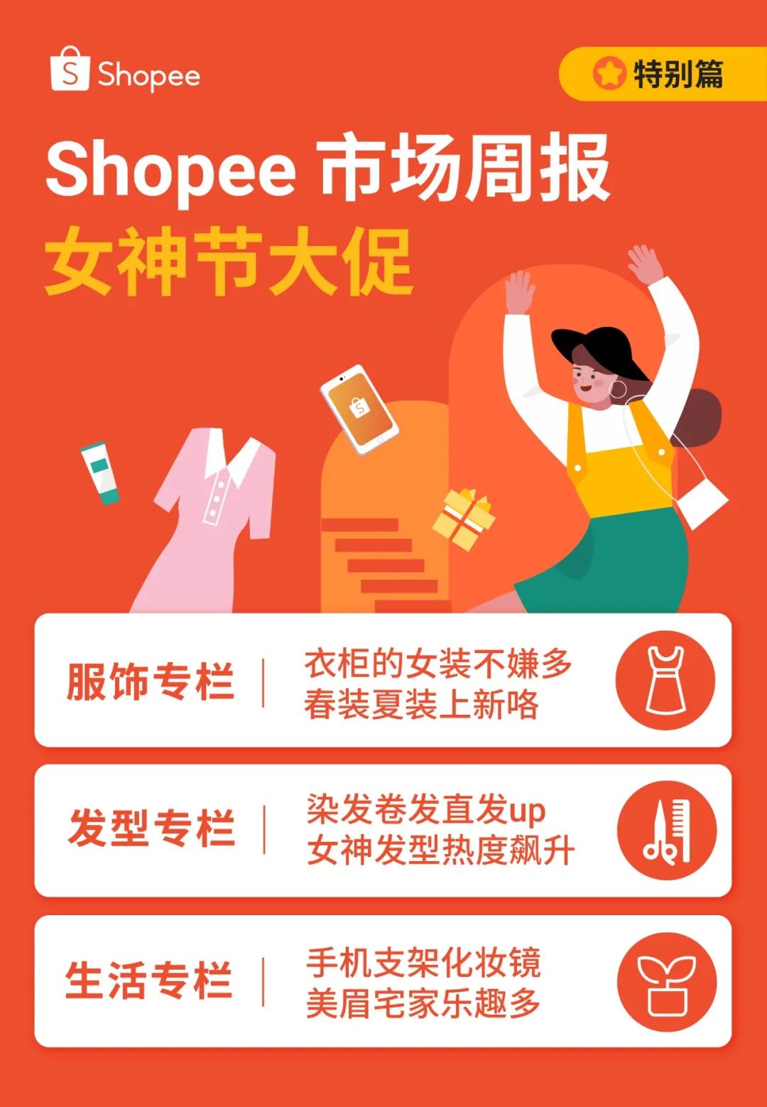 市场周报 | 女神节爆品录! 6市场抓住3类目爆款, 套牢美女们的购物车