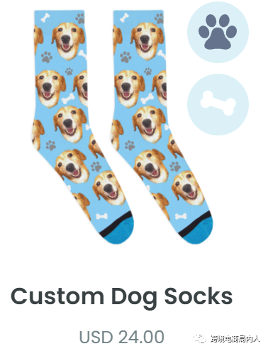 把宠物印在袜子上，售价达24美元！这么选品你会吗？