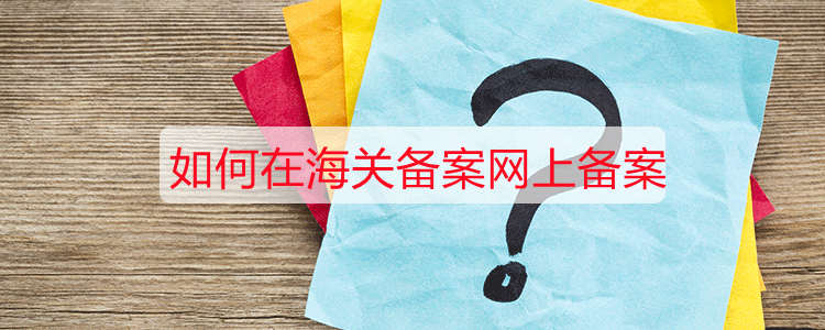 如何在海关备案网上备案