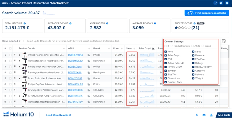 Helium10 插件使用