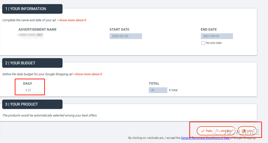 Cdiscount广告之Google Shopping