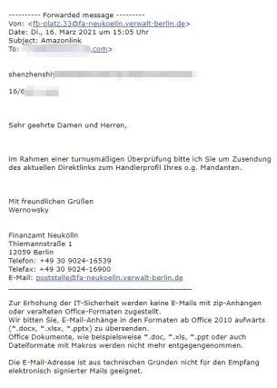 Amy聊跨境：紧急！德国新注册税号及去年全年零申报的卖家请注意！