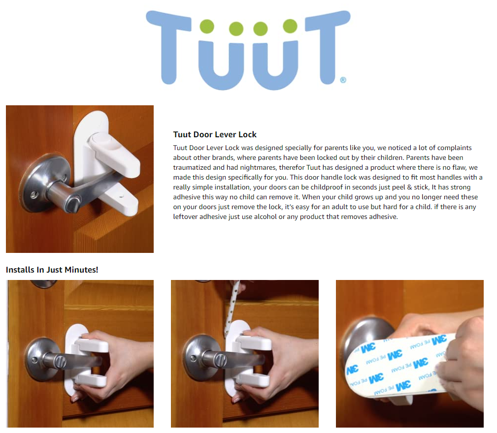 留评数6000+！美国站爆款儿童安全锁侵权预警