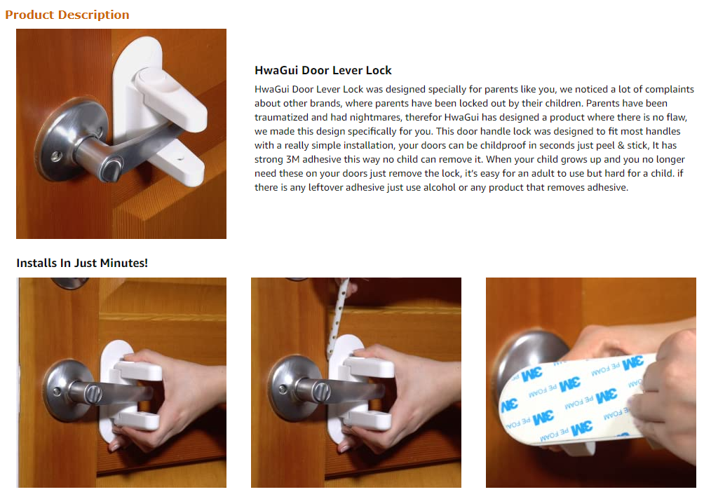 留评数6000+！美国站爆款儿童安全锁侵权预警