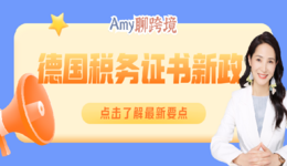 Amy聊跨境:德国税务证书新规以及欧盟税法近期常见卖家问题