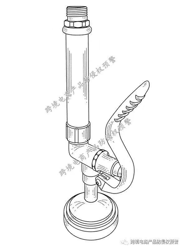 冲洗喷淋阀头正有多家美亚站商家在售卖，其专利背景如何？防侵权预警248