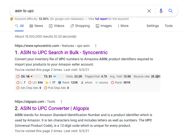 利用这个UPC（商品条码）工具，精准反查产品在哪些平台有销售
