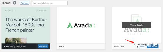 如何在WordPress后台上传安装Avada主题？