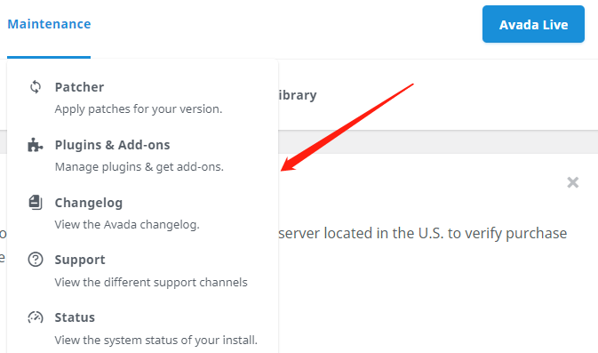 Avada主题后台操作界面及功能菜单用途概览