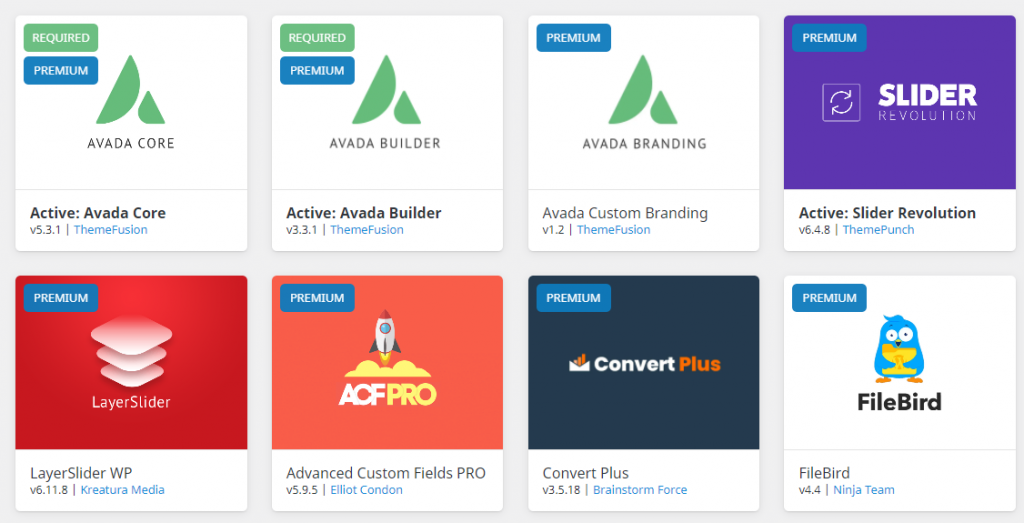 Avada主题后台操作界面及功能菜单用途概览