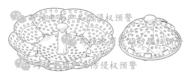 热卖款【折叠蒸盘】在美亚站的防侵权预警282
