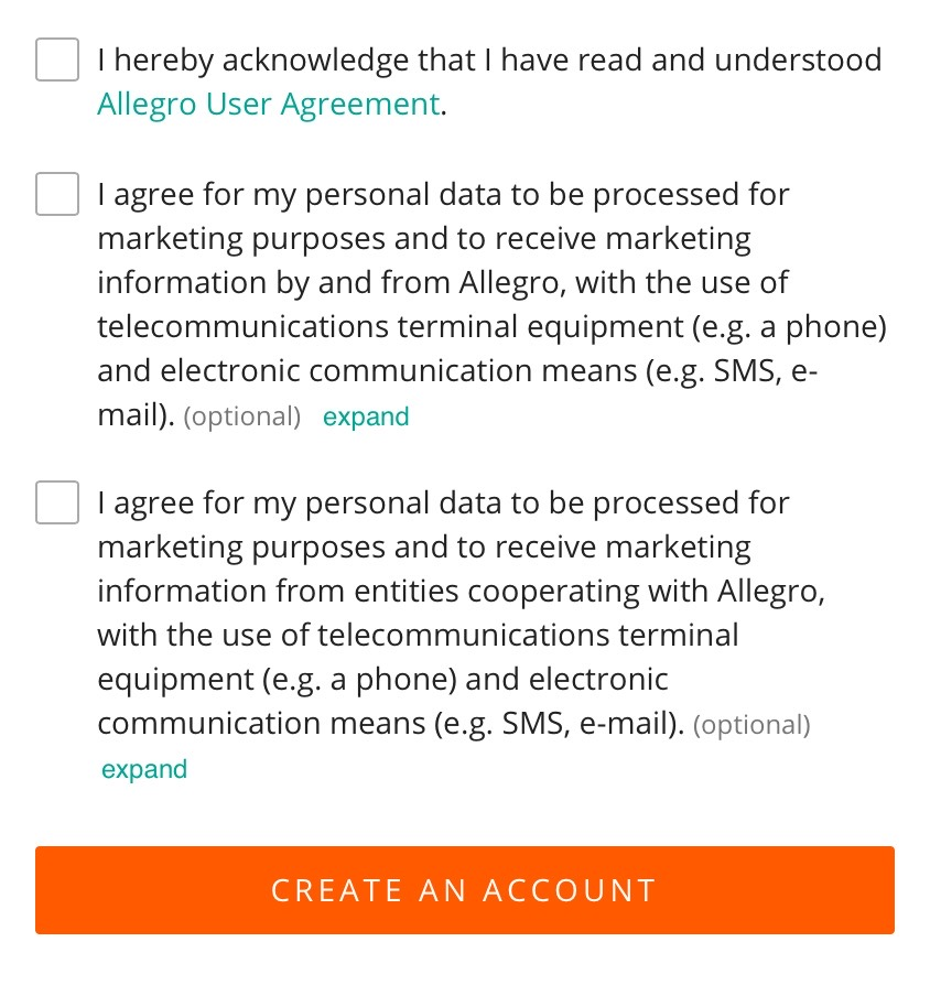 Allegro商業(yè)賬戶注冊(cè)流程指南