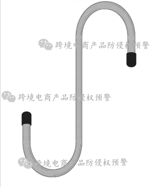 普通長(zhǎng)相【制動(dòng)鉗掛鉤】在美亞站上的防侵權(quán)預(yù)警292