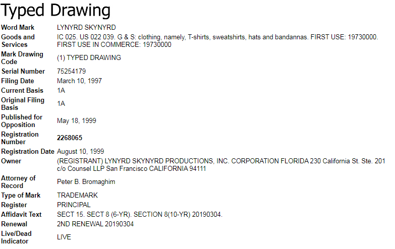 GBC新发案，Lynyrd Skynyrd 乐队被代理！