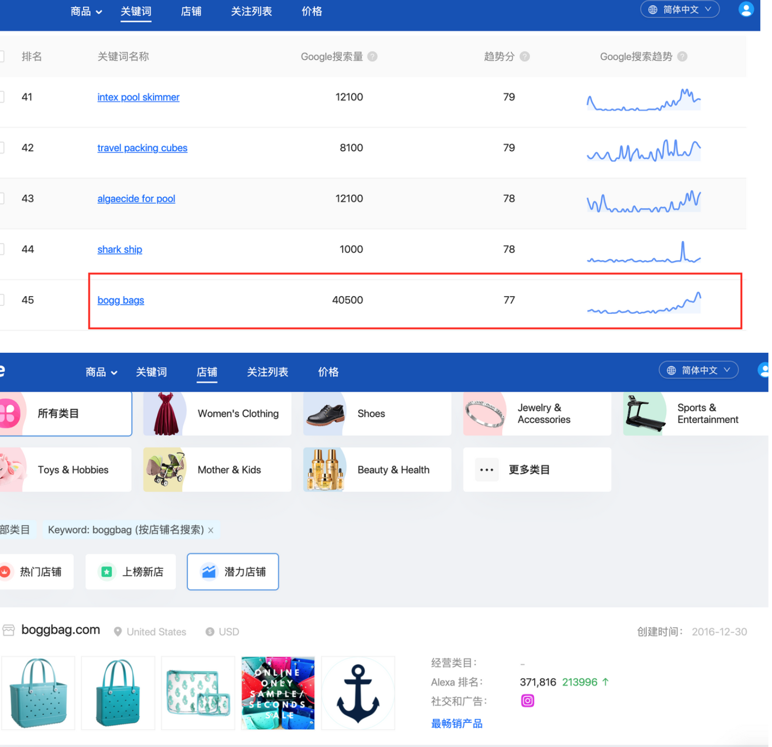 靠自然流量存活数年的丑丑妈咪包独立站-Bogbagg