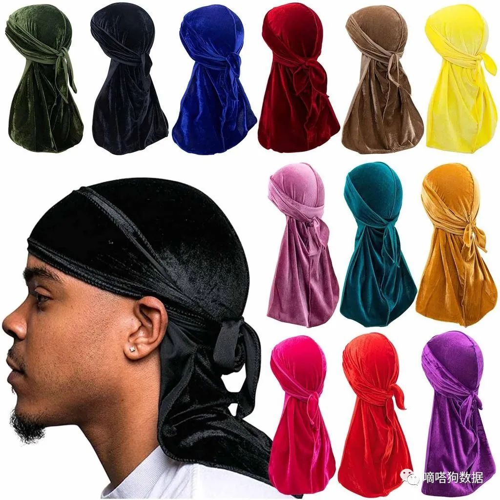 TikTok时尚单品“durag”头巾，成独立站POD热门商品